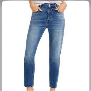 Aqua Jeans Denim Bloomingdale’s Exclusive High Waist Skinny Mom Jeans NWT 24